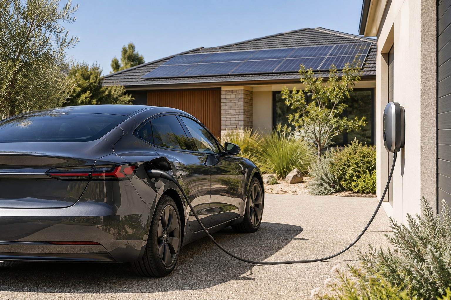charging alongside rooftop solar